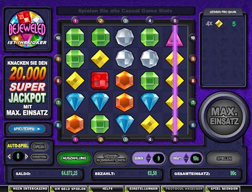 Bejeweled im InterCasino