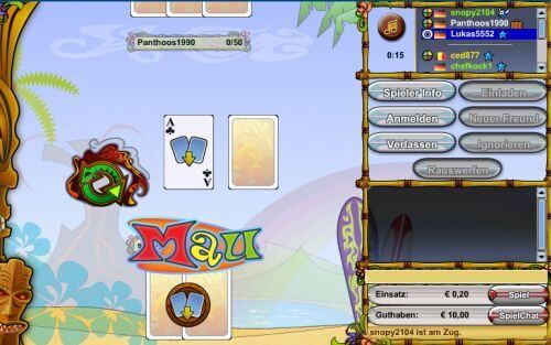 Mau Mau bei StarGames spielen