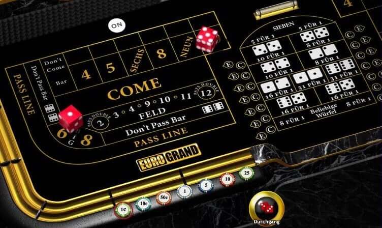 Craps im EuroGrand Casino