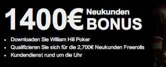 William Hill Poker Bonus