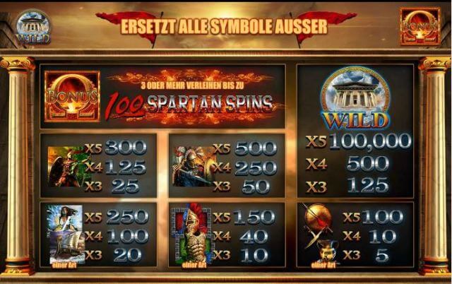 Fortunes of Sparta online spielen