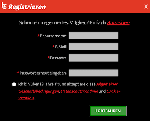 bcasino registrierung