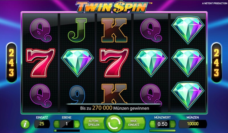 Twin Spin Gewinnwege