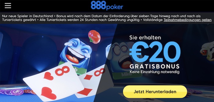 888Poker No Deposit Bonus