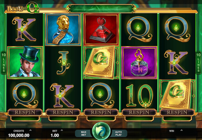 book of oz slot