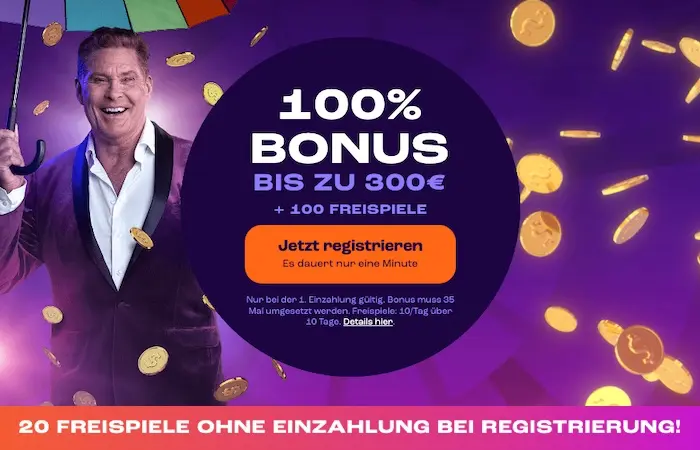 Wheelz 100% Bonus bis zu 300 Euro ohne Einzahlung + 100 Freispiele